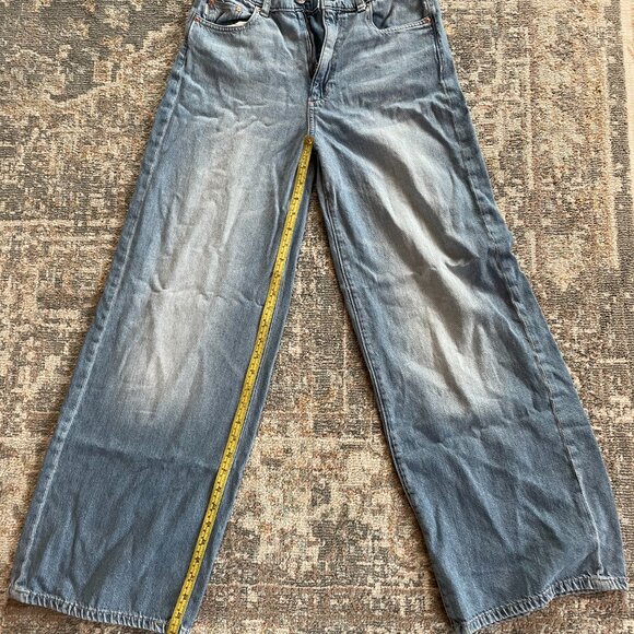 DL1961 Hepburn wide LEG 32" high rise Jeans - Picture 2 of 8